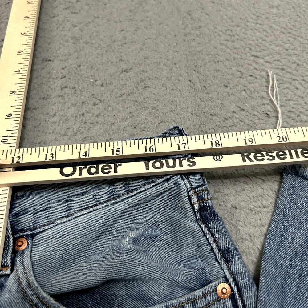 Levis Jeans Mens 34x26 Blue Denim 551 Z Straight Fit Cropped Premium Big E Adult - Picture 7 of 16